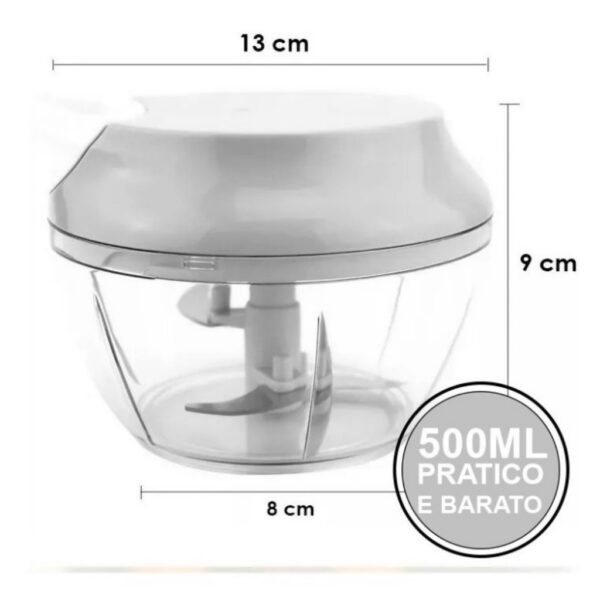 Multi Processador de Alimentos Manual Premium 3 Lâminas Inox