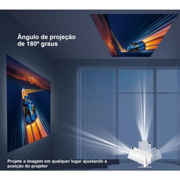 Projetor Portátil Android 11 Smart Wifi 6 Bluetooth 5.0 1080p