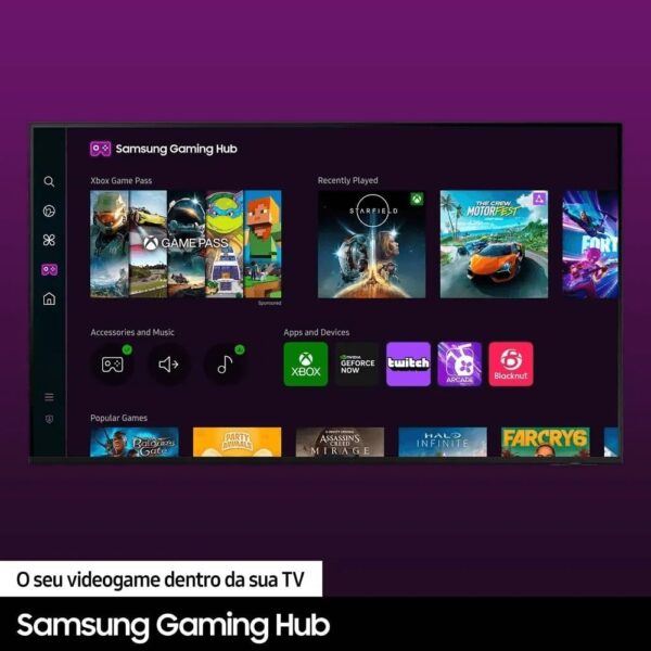 Samsung Smart TV 70" Crystal UHD 4K 70DU8000 - Painel Dynamic Crystal Color, Gaming Hub - Image 6