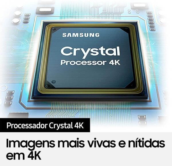 Samsung Smart TV 58" UHD 4K 58CU7700, Processador Crystal 4K, Gaming Hub, Visual Livre de Cabos, Tela sem limites, Alexa built in, Controle Único - Image 7